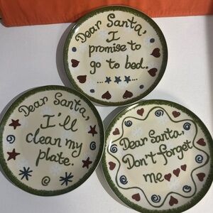 Royal Norfolk “Dear Santa” Snack Plates.